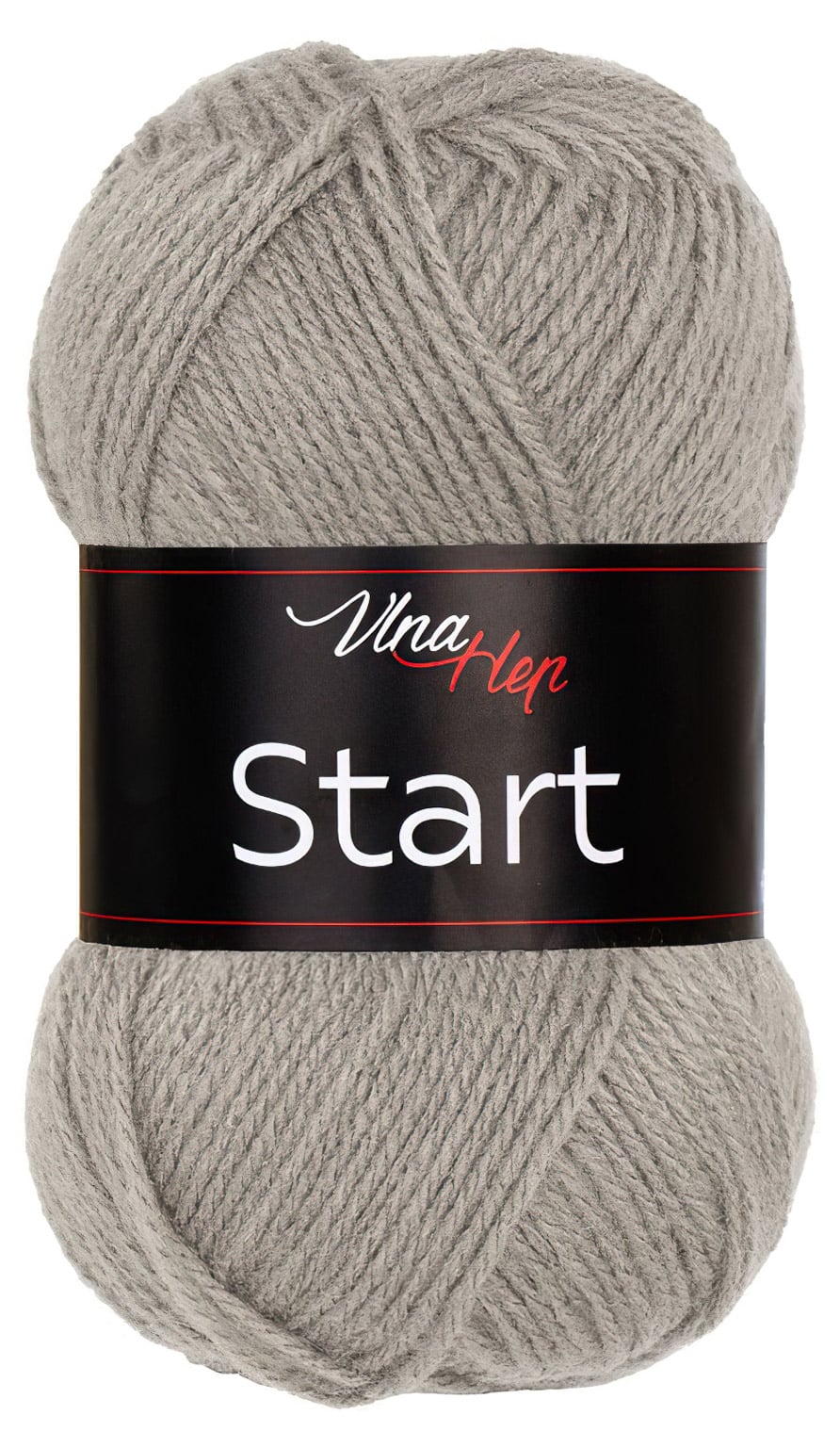 Pletací příze Vlna-Hep START 41045 béžově šedá, klasická, 50g/150m