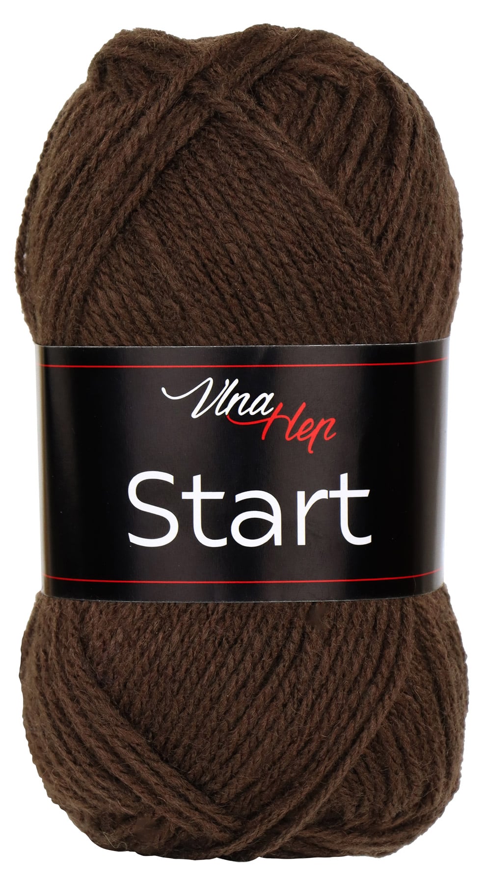 Pletací příze Vlna-Hep START 41057 hnědá, klasická, 50g/150m