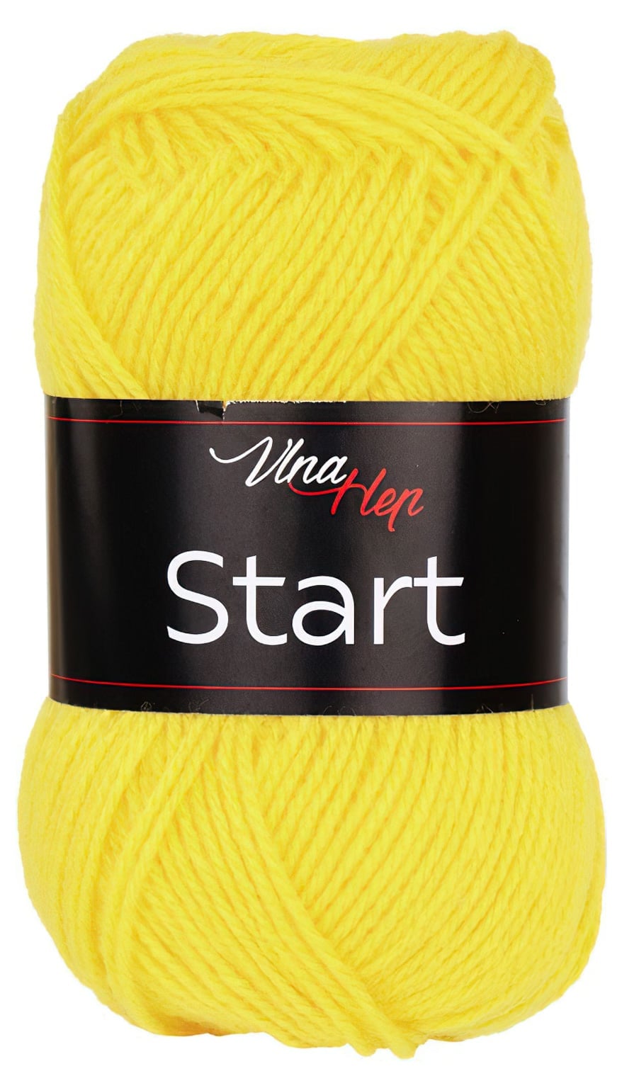 Levně Pletací příze Vlna-Hep START 41250 žlutá, klasická, 50g/150m