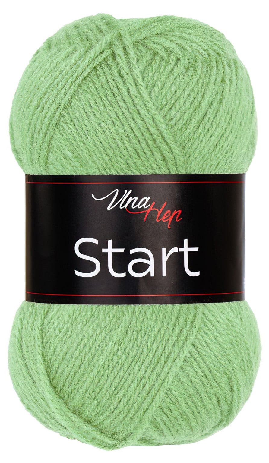 Pletací příze Vlna-Hep START 41304 světle zelená, klasická, 50g/150m
