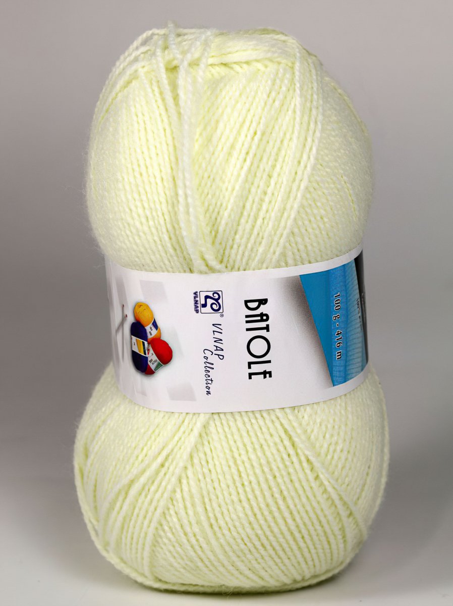 Pletací příze Vlnap BATOLE 57207 smetanová, klasická, 100g/416m