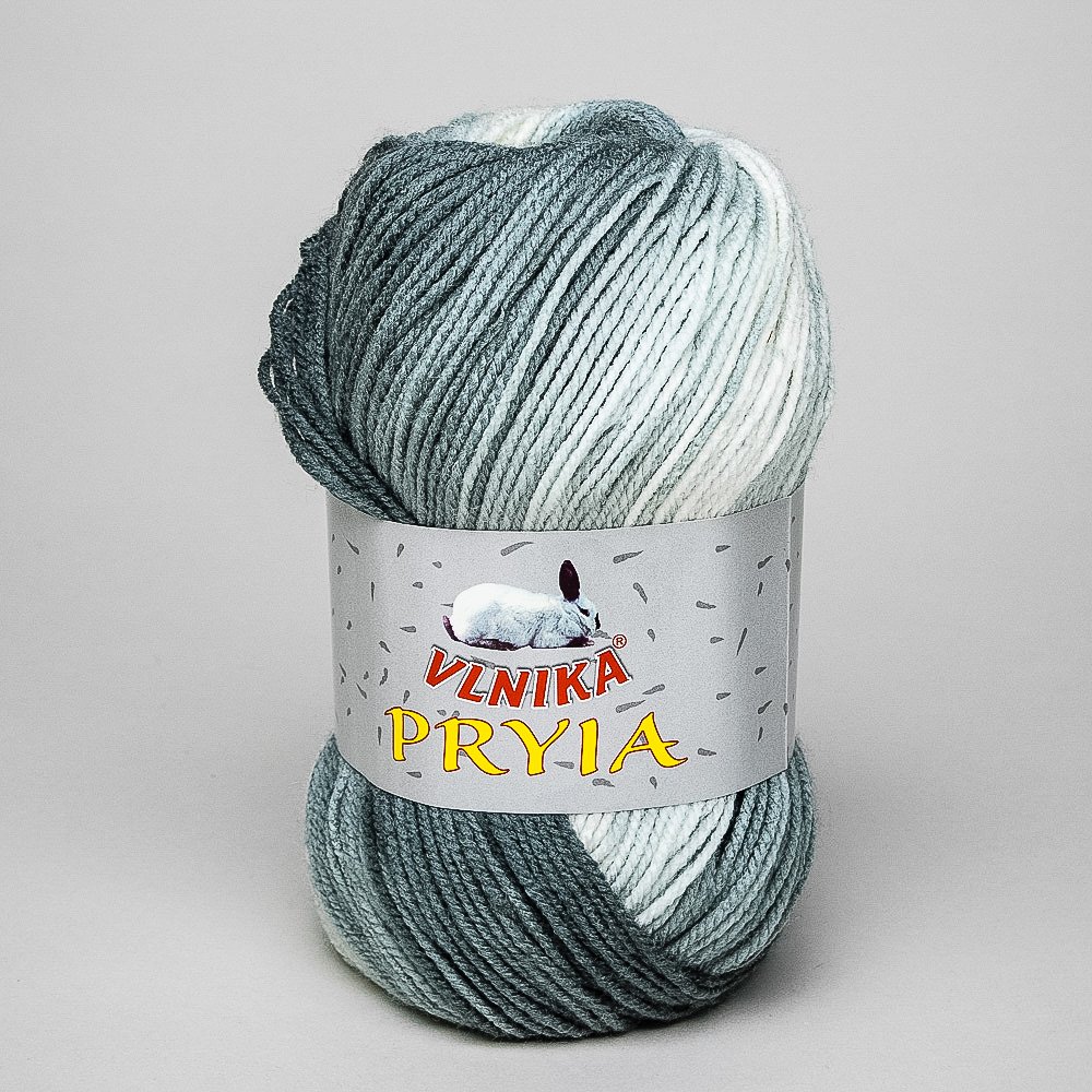 Pletací příze Vlnika  PRYIA 103 hnědo-růžová, melírovaná, 100g/245m