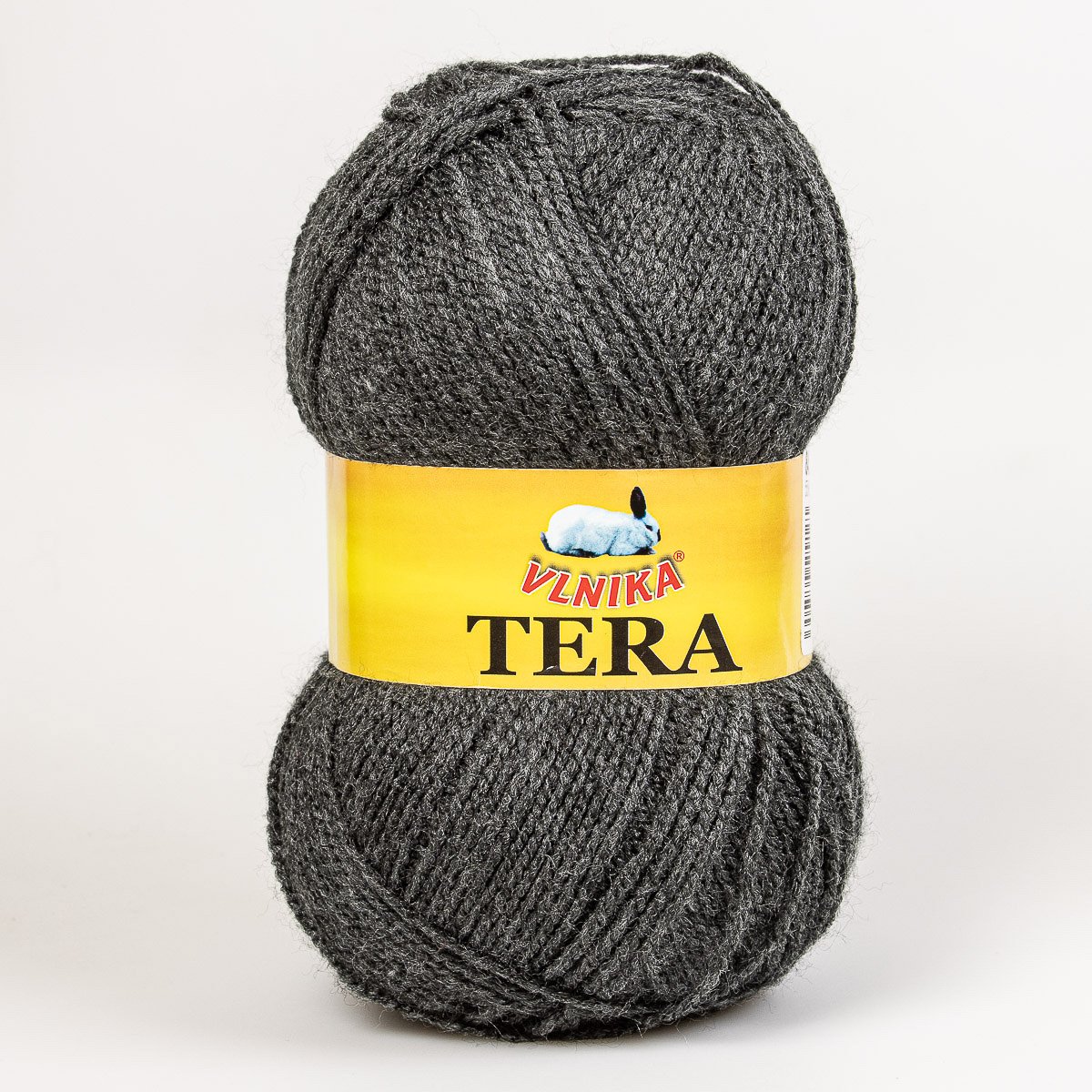 Pletací příze Vlnika TERA 079 tmavě šedá, klasická, 100g/310m