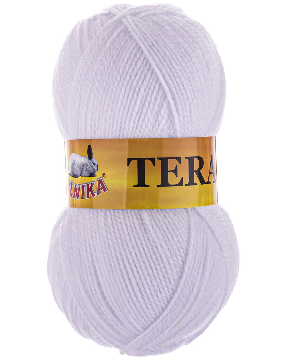 Pletací příze Vlnika TERA 100 bílá, klasická, 100g/310m
