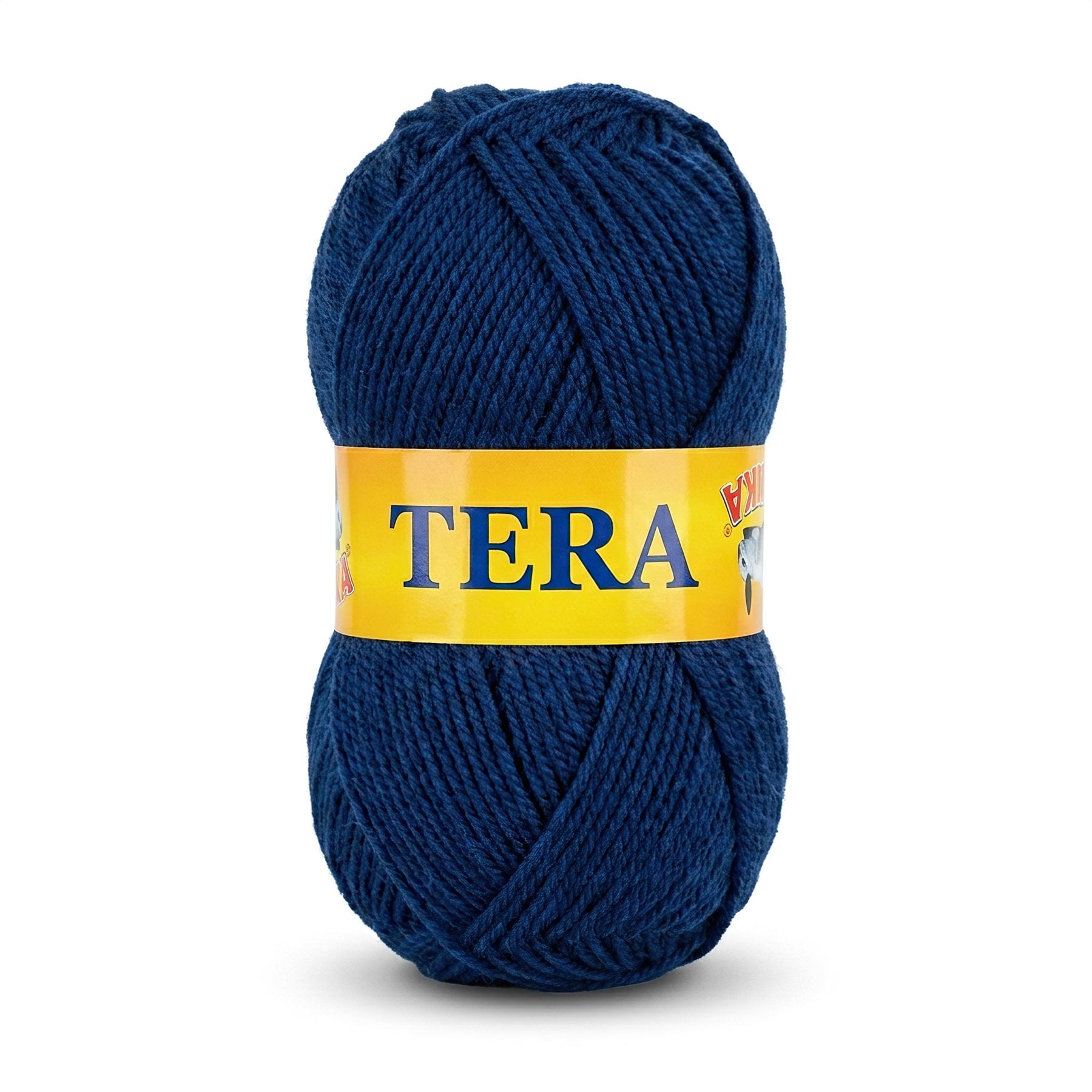 Pletací příze Vlnika TERA 128 tmavě modrá, klasická, 100g/310m