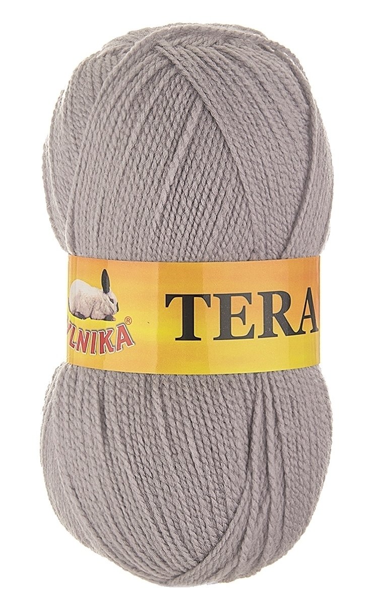 Pletací příze Vlnika TERA 209 šedá, klasická, 100g/310m