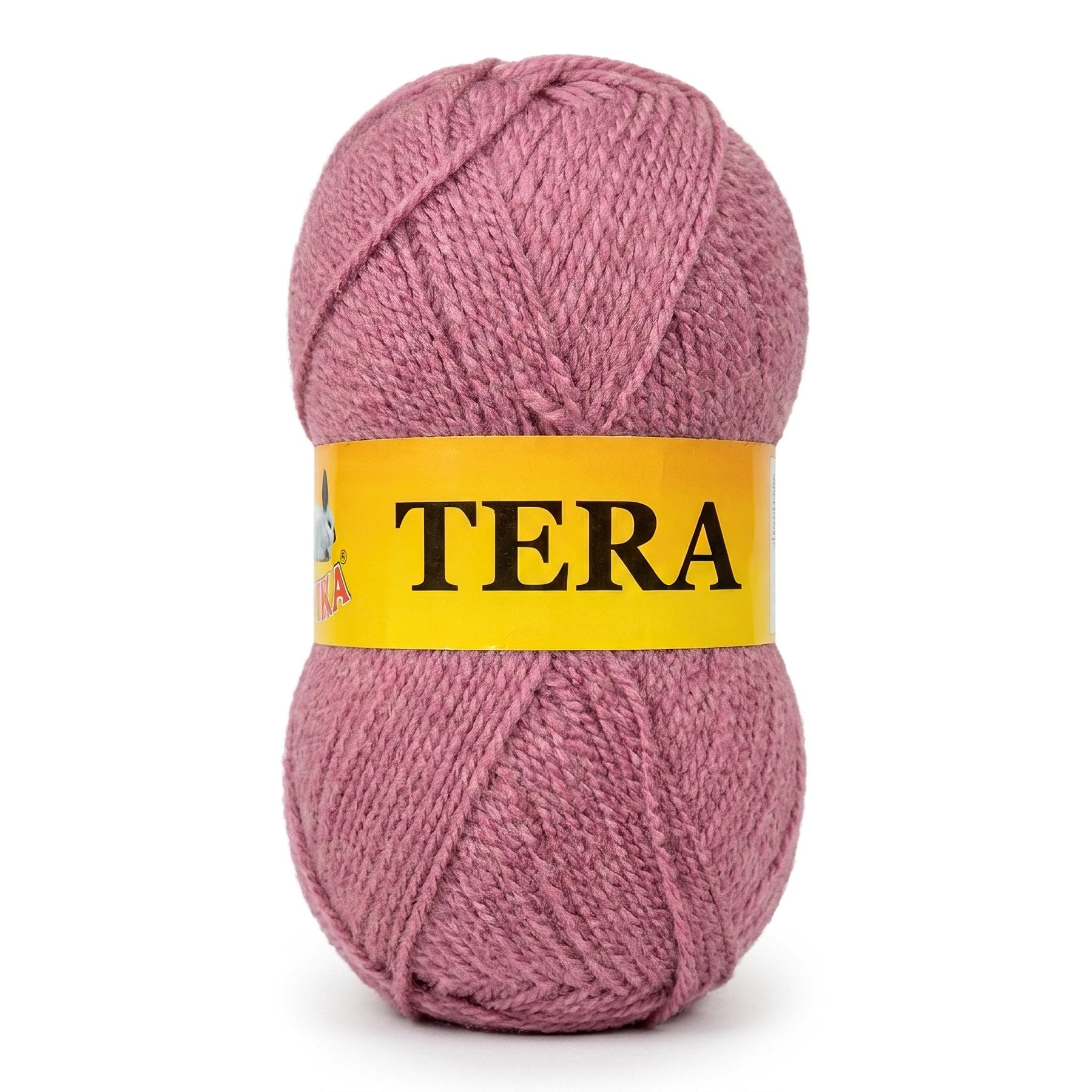 Pletací příze Vlnika TERA 63 pudrově růžová, klasická, 100g/310m