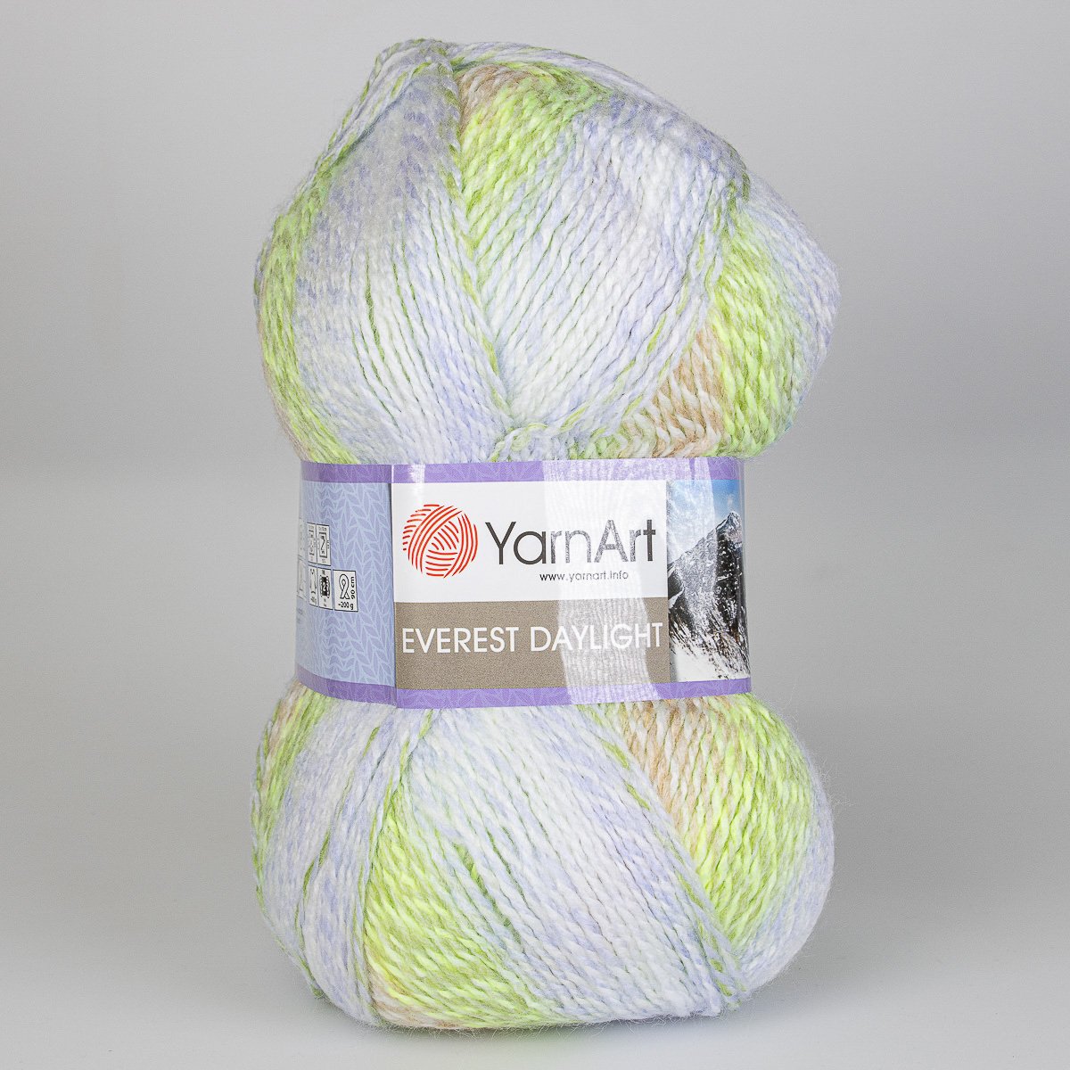 YarnArt pletací příze YarnArt EVEREST DAYLIGHT 6033 zeleno-modrá, melírovaná, 200g/610m