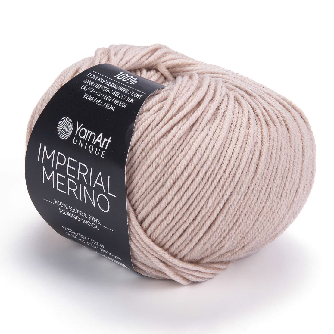 Levně Pletací příze YarnArt IMPERIAL MERINO 3306 kapučíno, jednobarevná, 50g/100m