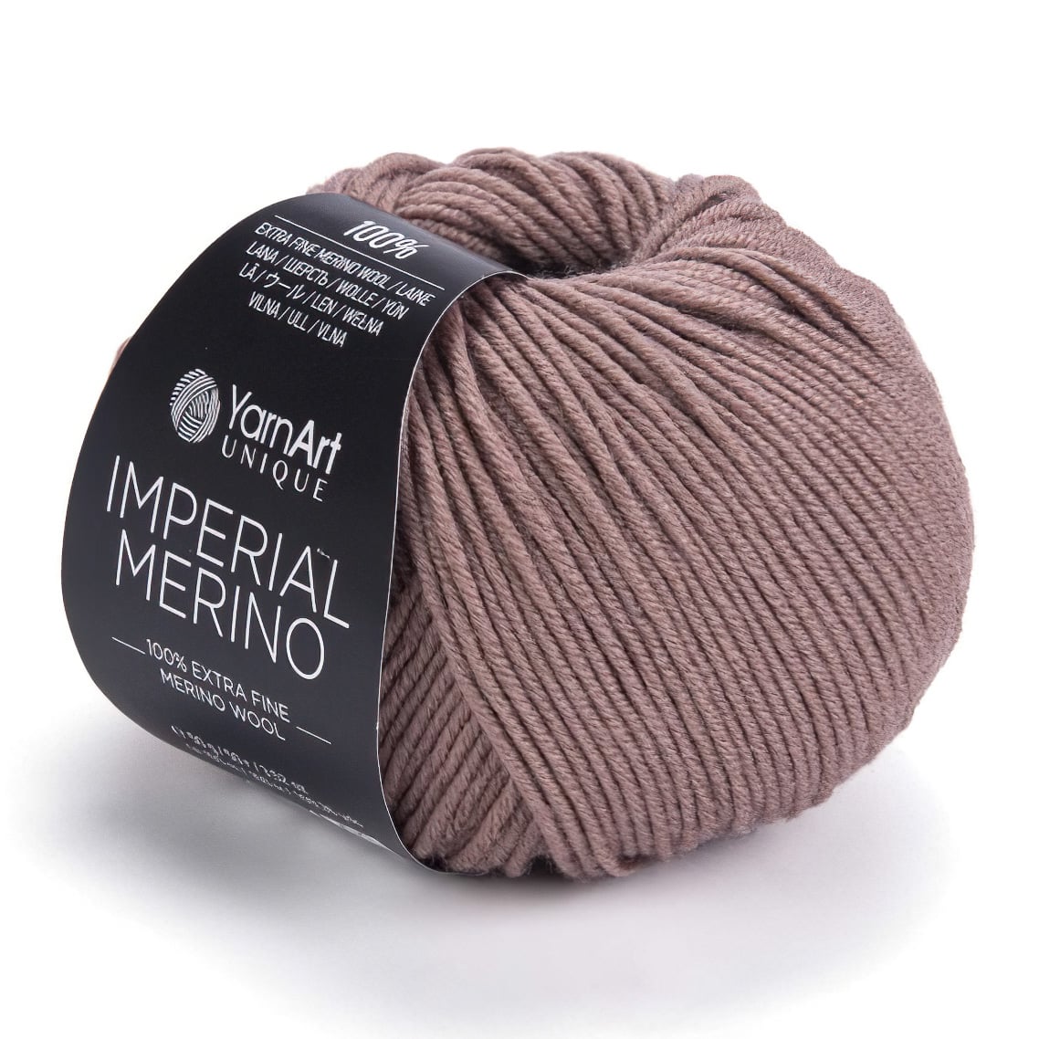 Levně Pletací příze YarnArt IMPERIAL MERINO 3310 světle hnědá, jednobarevná, 50g/100m