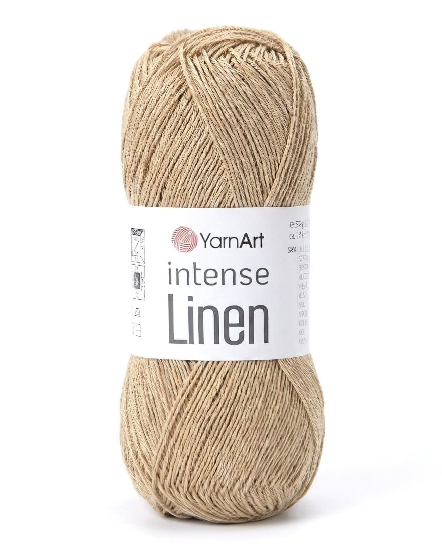 Pletací příze YarnArt INTENSE LINEN 4104 béžová, letní, 50g/175m