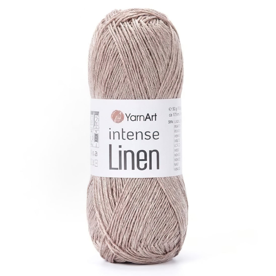 Levně Pletací příze YarnArt INTENSE LINEN 4103 kapučíno, letní, 50g/175m
