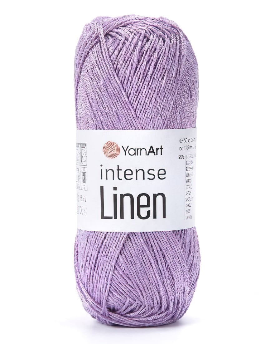 Pletací příze YarnArt INTENSE LINEN 4111 světle fialová, letní, 50g/175m