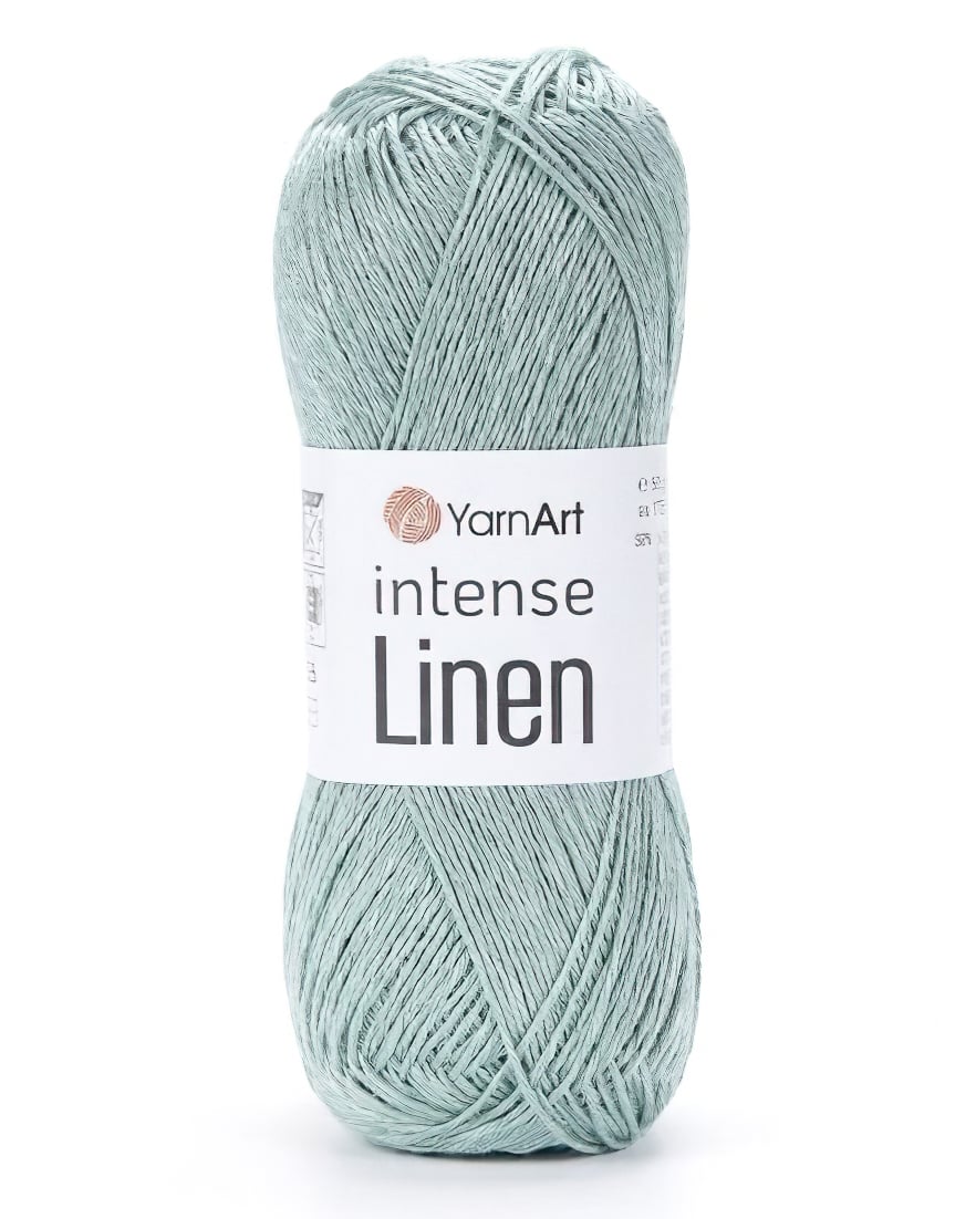 Levně Pletací příze YarnArt INTENSE LINEN 4122 světle mintová, letní, 50g/175m