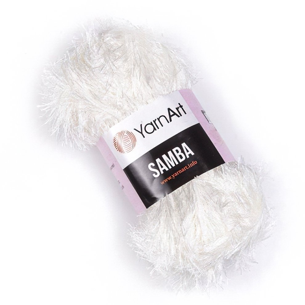 Pletací příze YarnArt SAMBA 830 smetanová, efektní, 150g/100m
