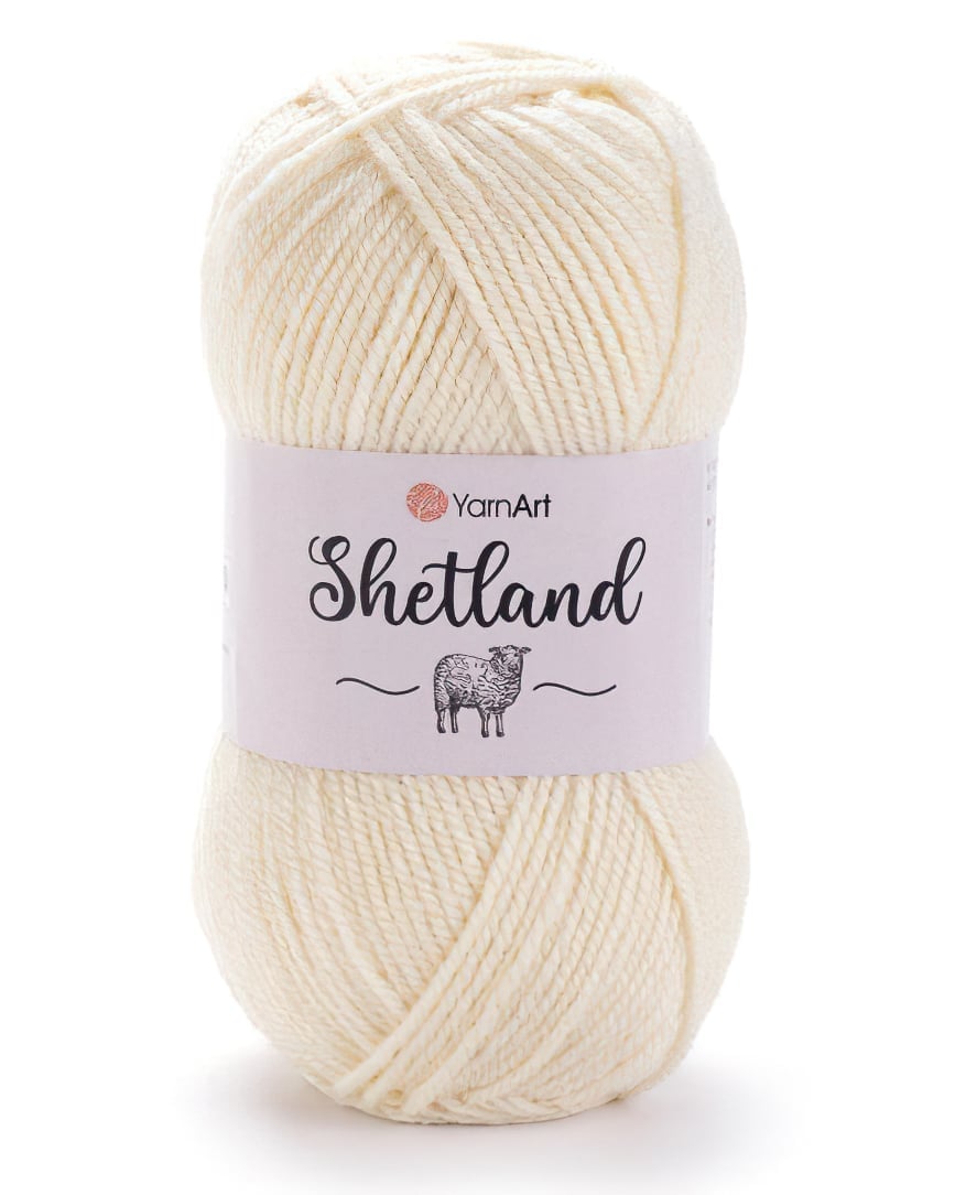 YarnArt pletací příze YarnArt SHETLAND 503 vanilková, klasická 100g/220m