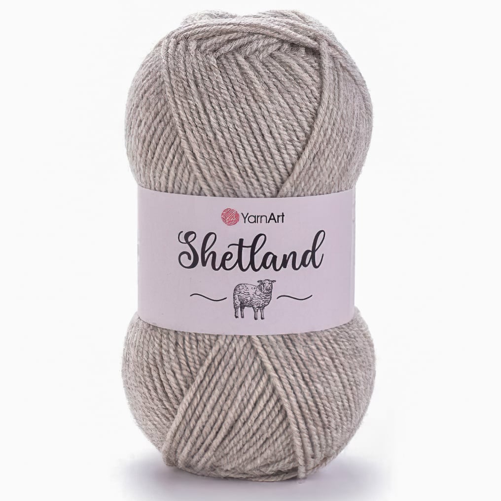 YarnArt pletací příze YarnArt SHETLAND 504 šedobéžová, klasická 100g/220m