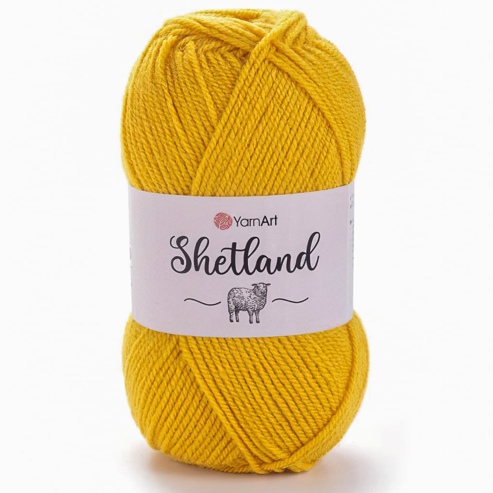 YarnArt pletací příze YarnArt SHETLAND 506 okrová, klasická 100g/220m