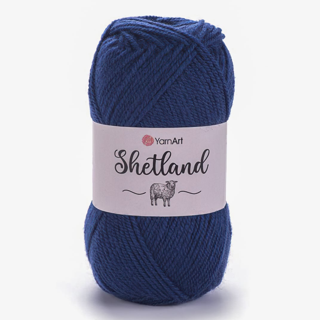 YarnArt pletací příze YarnArt SHETLAND 528 modrá, klasická 100g/220m