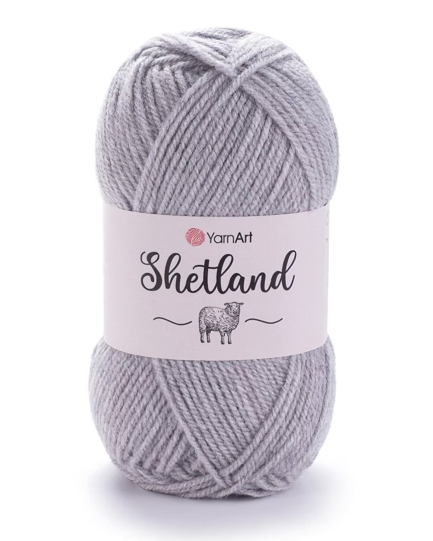 YarnArt pletací příze YarnArt SHETLAND 529 šedá, klasická 100g/220m