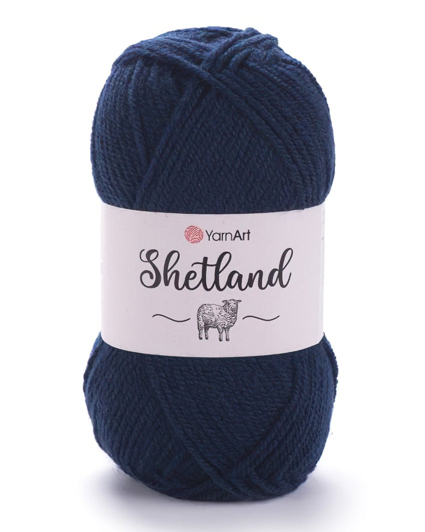 YarnArt pletací příze YarnArt SHETLAND 533 tmavě modrá, klasická 100g/220m