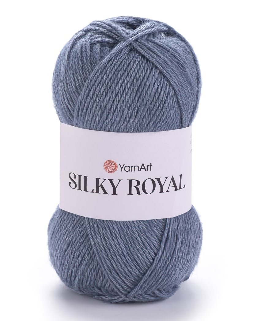 Levně YarnArt pletací příze YarnArt SILKY ROYAL 431 šedá, klasická 50g/140m
