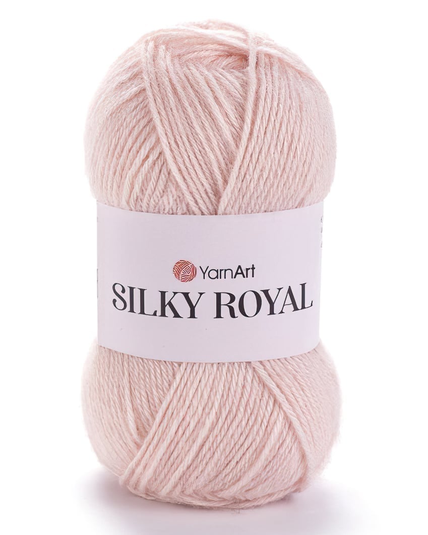 YarnArt pletací příze YarnArt SILKY ROYAL 441 světle růžová, klasická 50g/140m