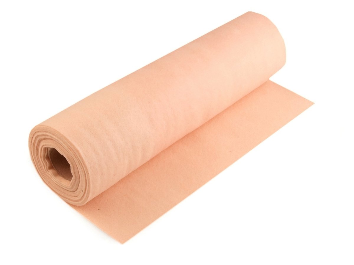 Stoklasa Filc / plsť 730123/19 jednobarevný, světle broskvový, š. 41cm, 215g/m2, tloušťka 1-1,4mm (látka v metráži)