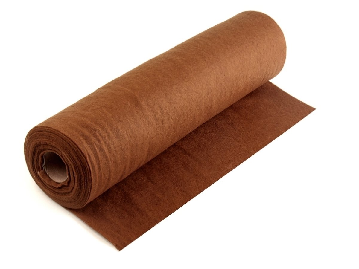 Stoklasa Filc / plsť 730123/22 jednobarevný, hnědý, š. 41cm, 215g/m2, tloušťka 1-1,4mm (látka v metráži)