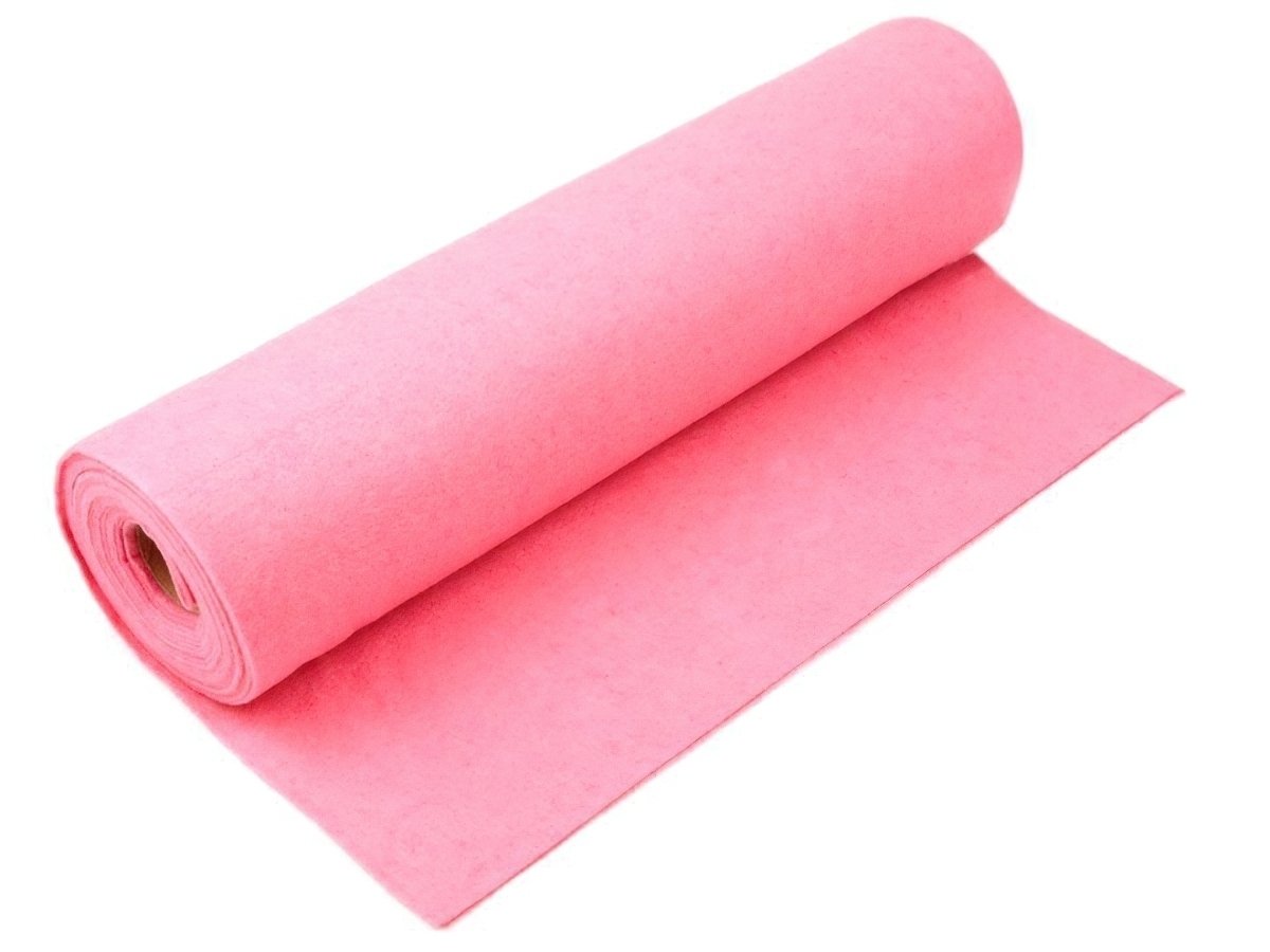 Stoklasa Filc / plsť 730123/09 jednobarevný, růžový, š. 41cm, 215g/m2, tloušťka 1-1,4mm (látka v metráži)