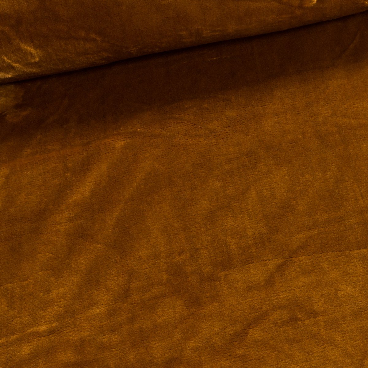 Plyš / mikroplyš 029, oboustranný, jednobarevná medová, š.150cm (látka v metráži)