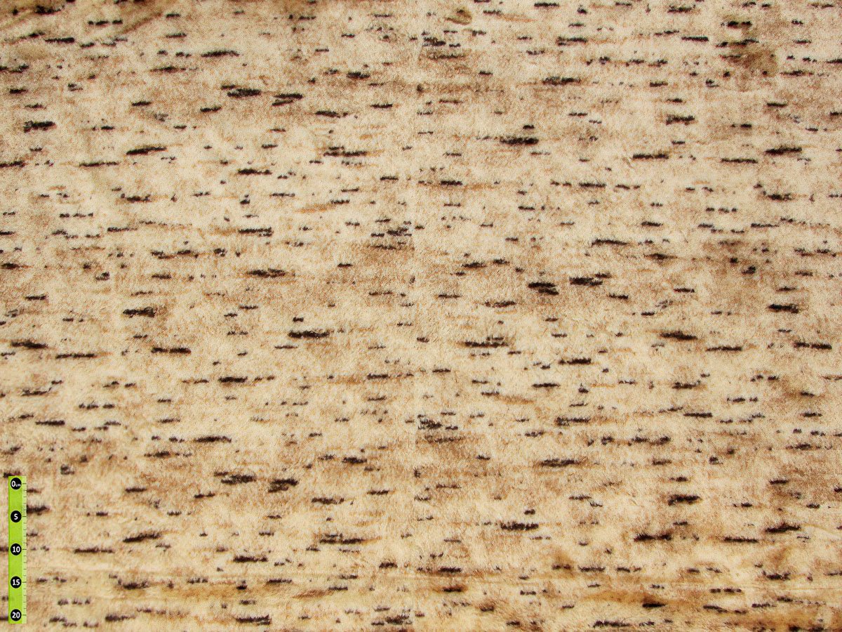 Boneka plyš hladký SANTAL 3, béžovo-hnědý, šíře 150cm (metráž)