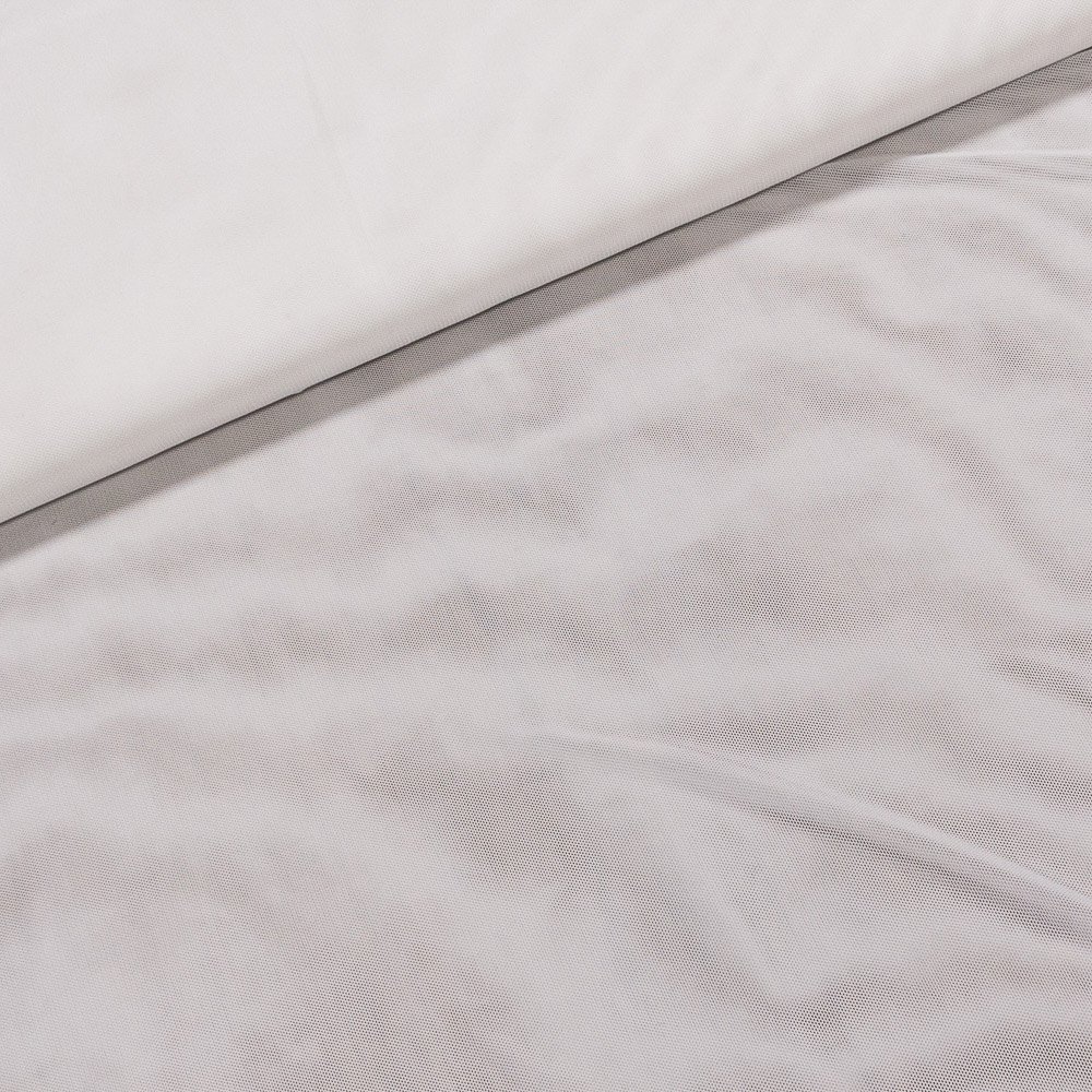 Podšívka polyesterová tylová jednobarevná bílá, elastická, š.150cm (látka v metráži)
