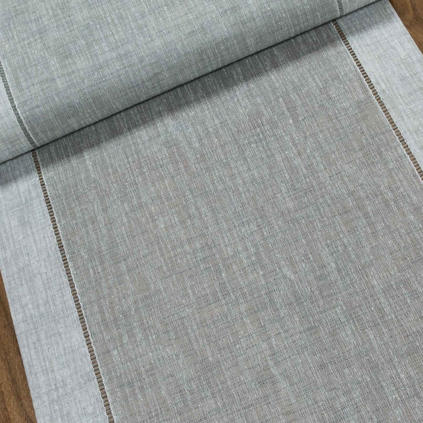 Polyesterové plátno  / štola na metráž AURORA GRA, šedá, š. 40cm (látka v metráži)