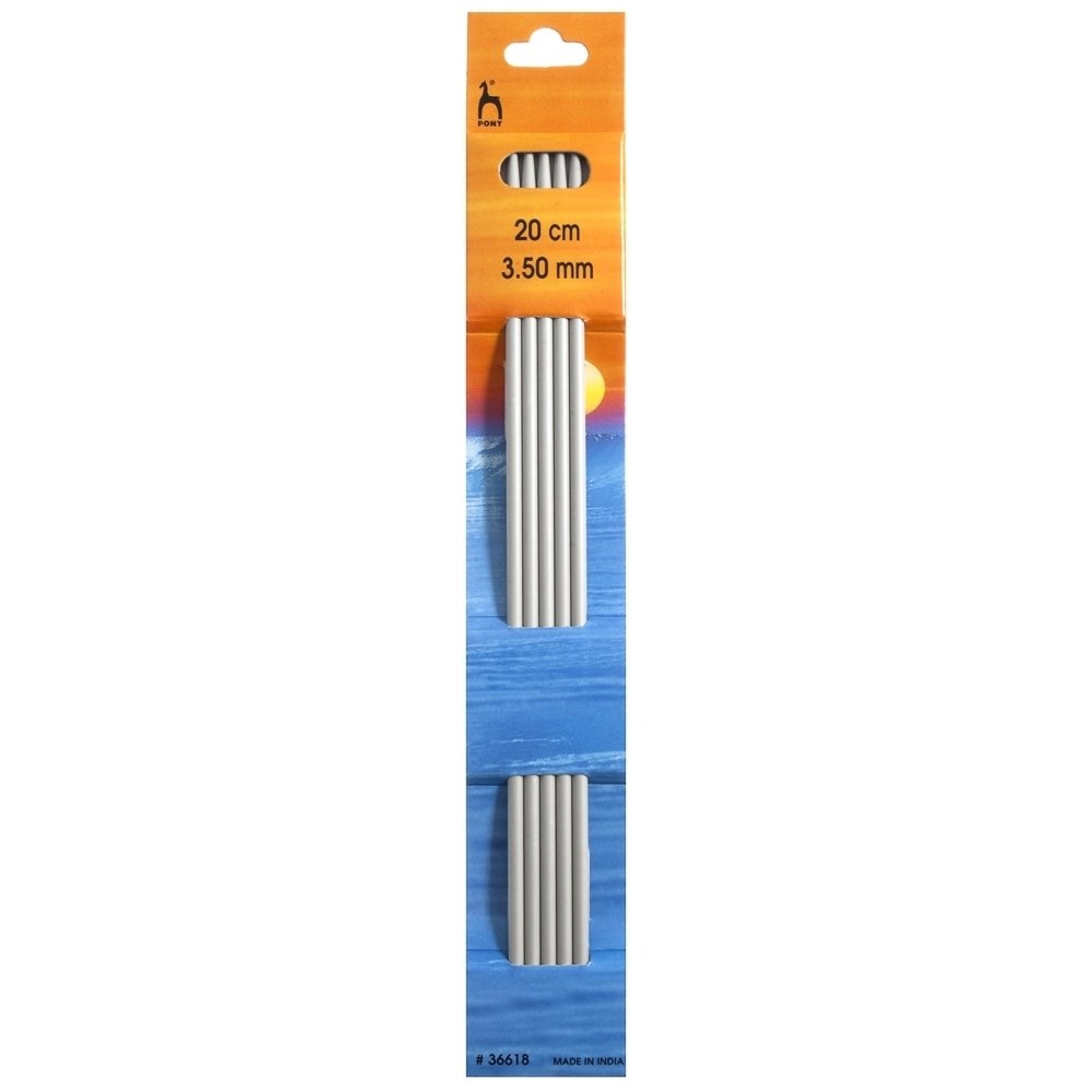 Pony ponožková jehlice PONY, hliníková, 5 kusů, délka 20cm, velikost 3,5mm