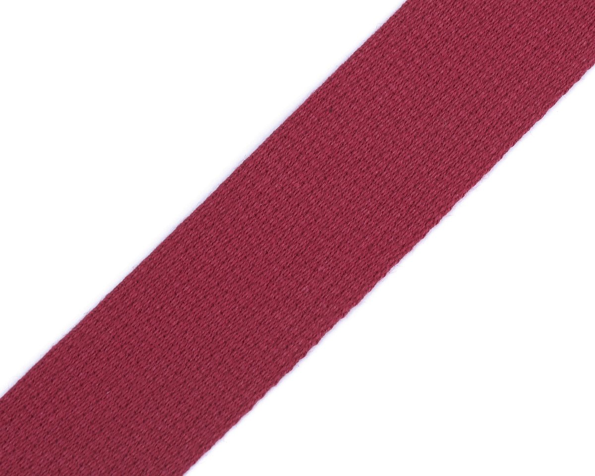 Popruh bavlněný 490011/8550 vínový, šíře 3cm (popruh v metráži)