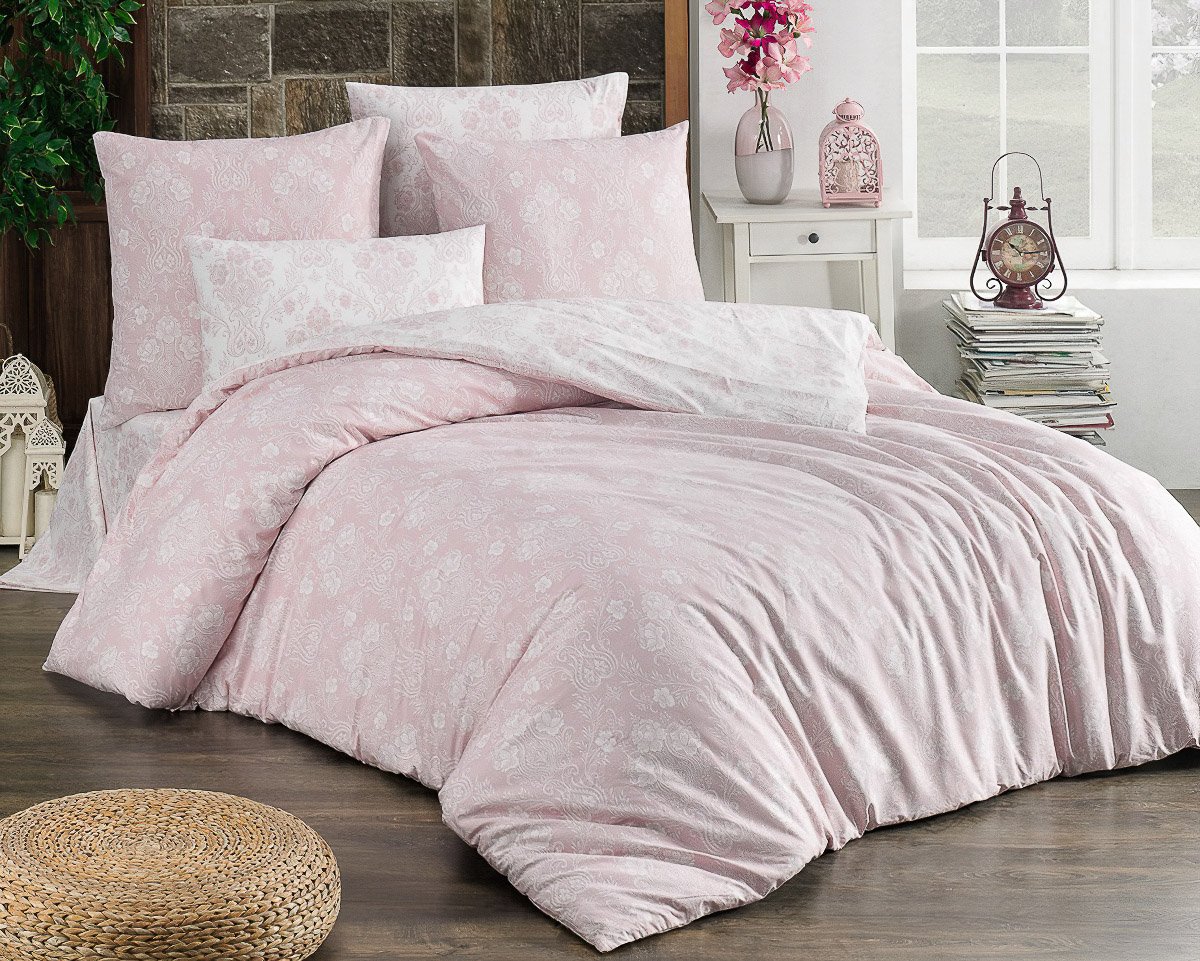 TipTrade s.r.o. Bavlněné povlečení Almina Pudrové Varianta: Velikost: 140x200 + 70x90 cm