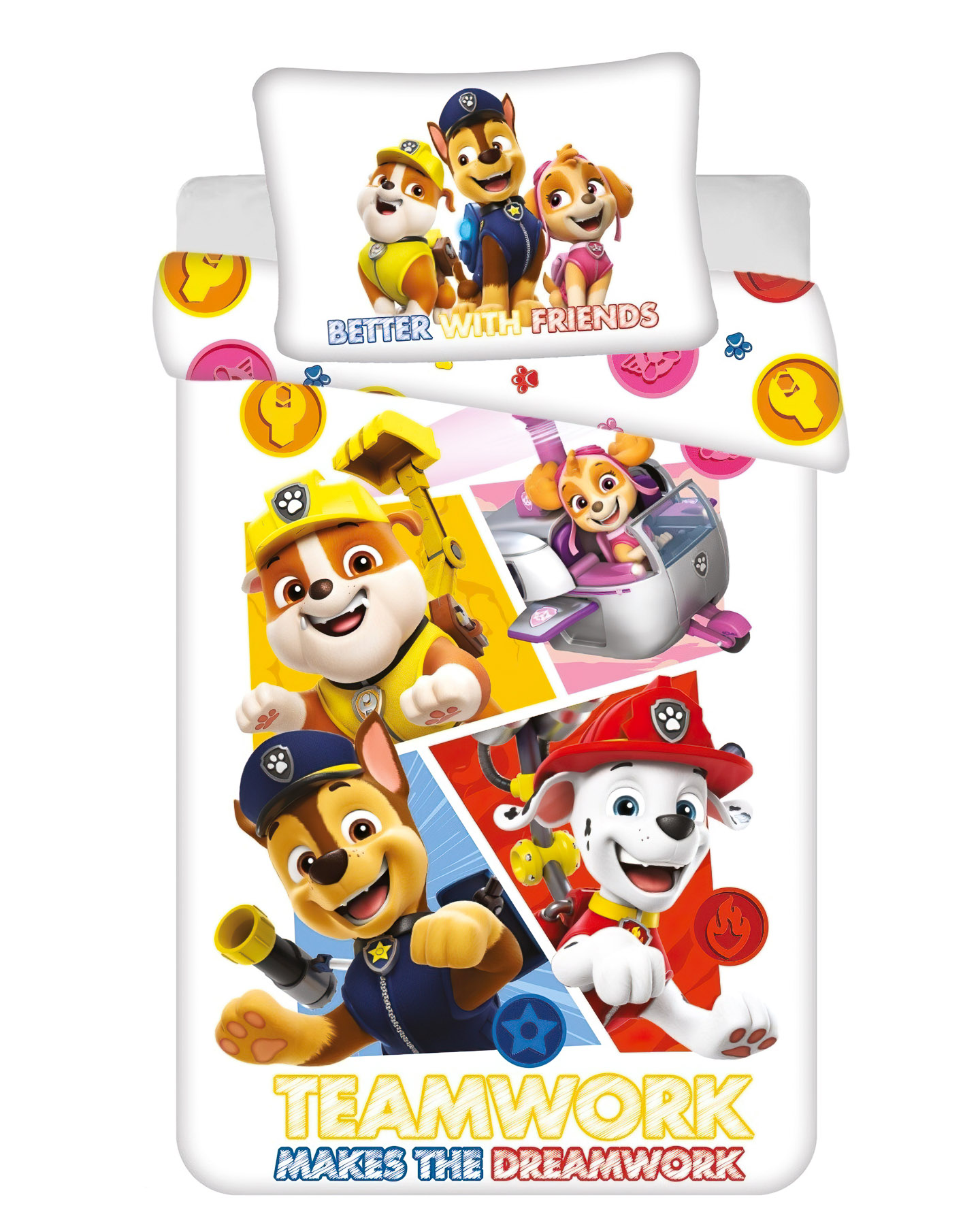 Jerry Fabrics Povlečení do postýlky Paw Patrol 498 baby Varianta: Povlečení do postýlky Paw Patrol 498 baby 100x135, 40x60 cm