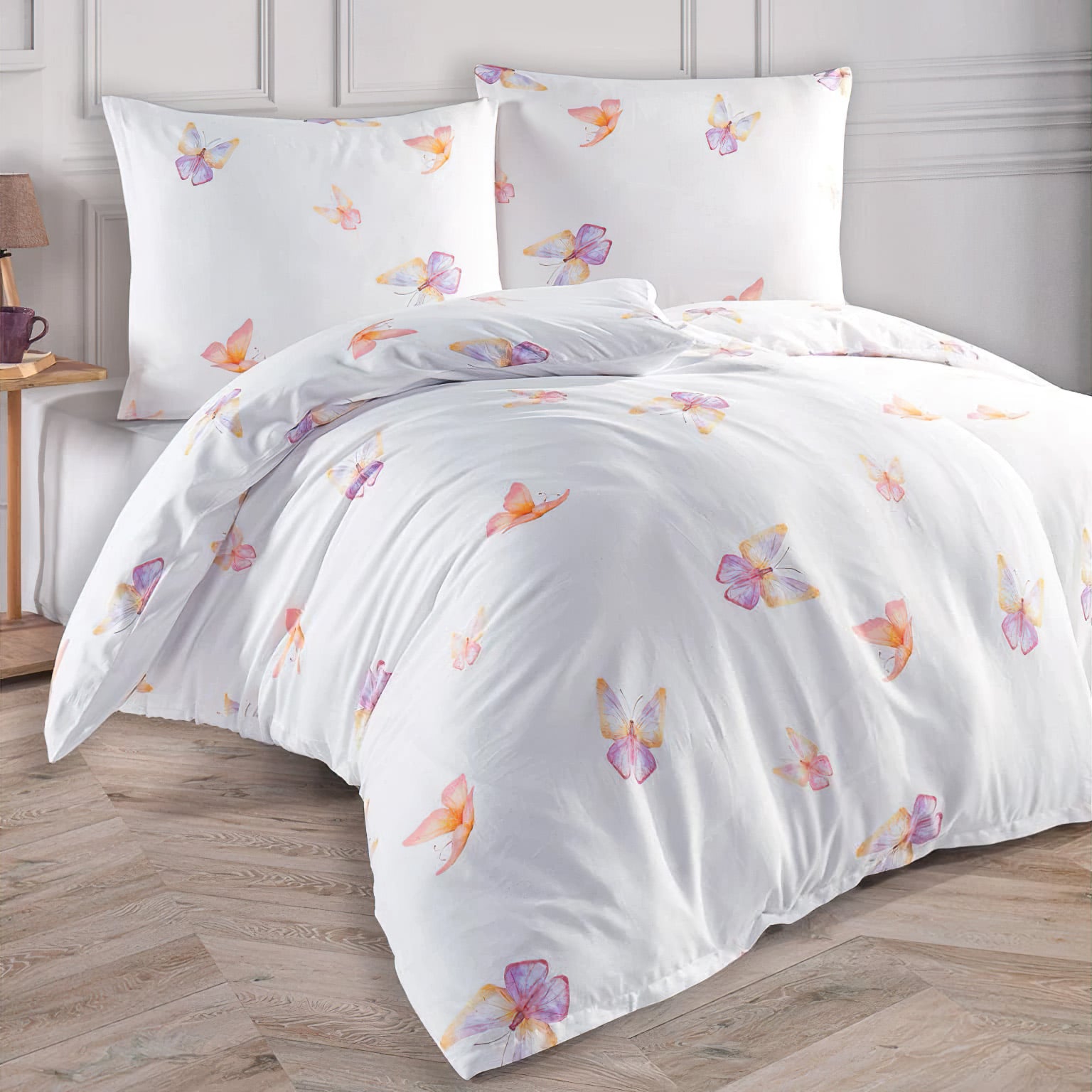 TipTrade s.r.o. Saténové povlečení Flutter Varianta: Velikost: 140x200 + 70x90 cm