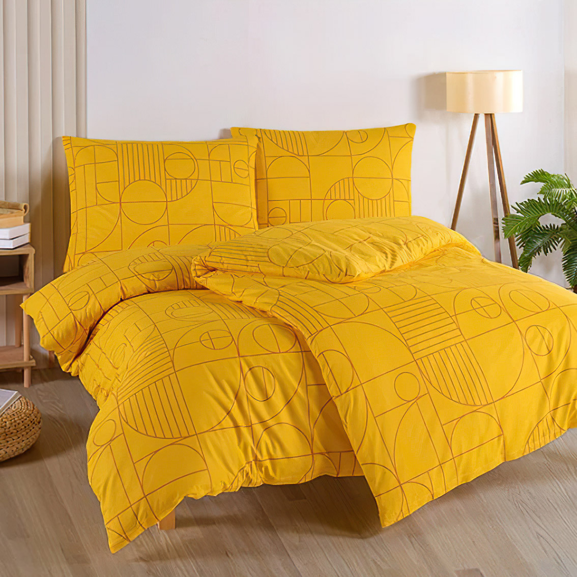 TipTrade s.r.o. Bavlněné povlečení Geo Ray Flower Varianta: Velikost: 140x200 + 70x90 cm