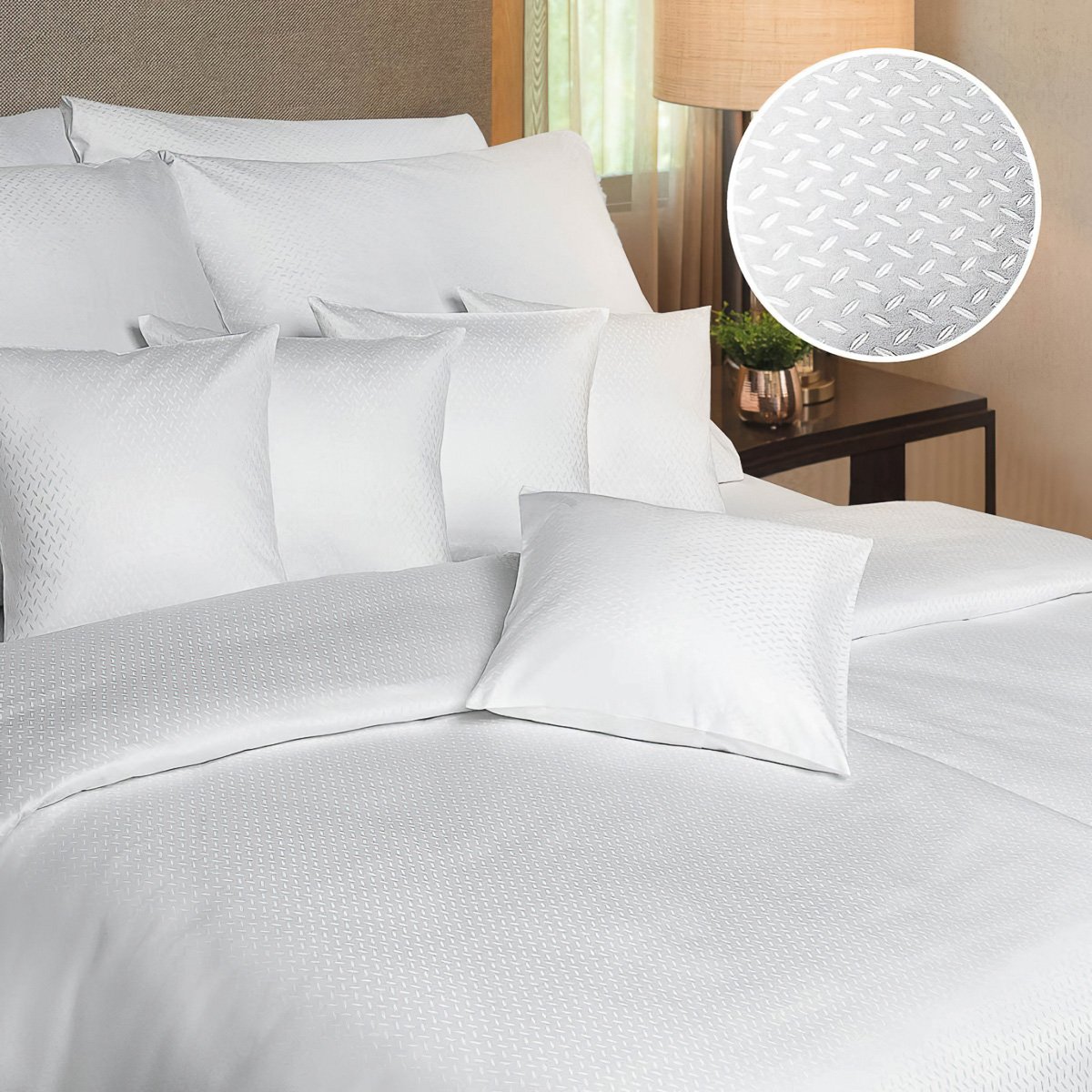 Dadka Povlečení damašek Kávové zrno bílé Varianta: Povlečení damašek Kávové zrno bílé 140x200, 70x90 cm