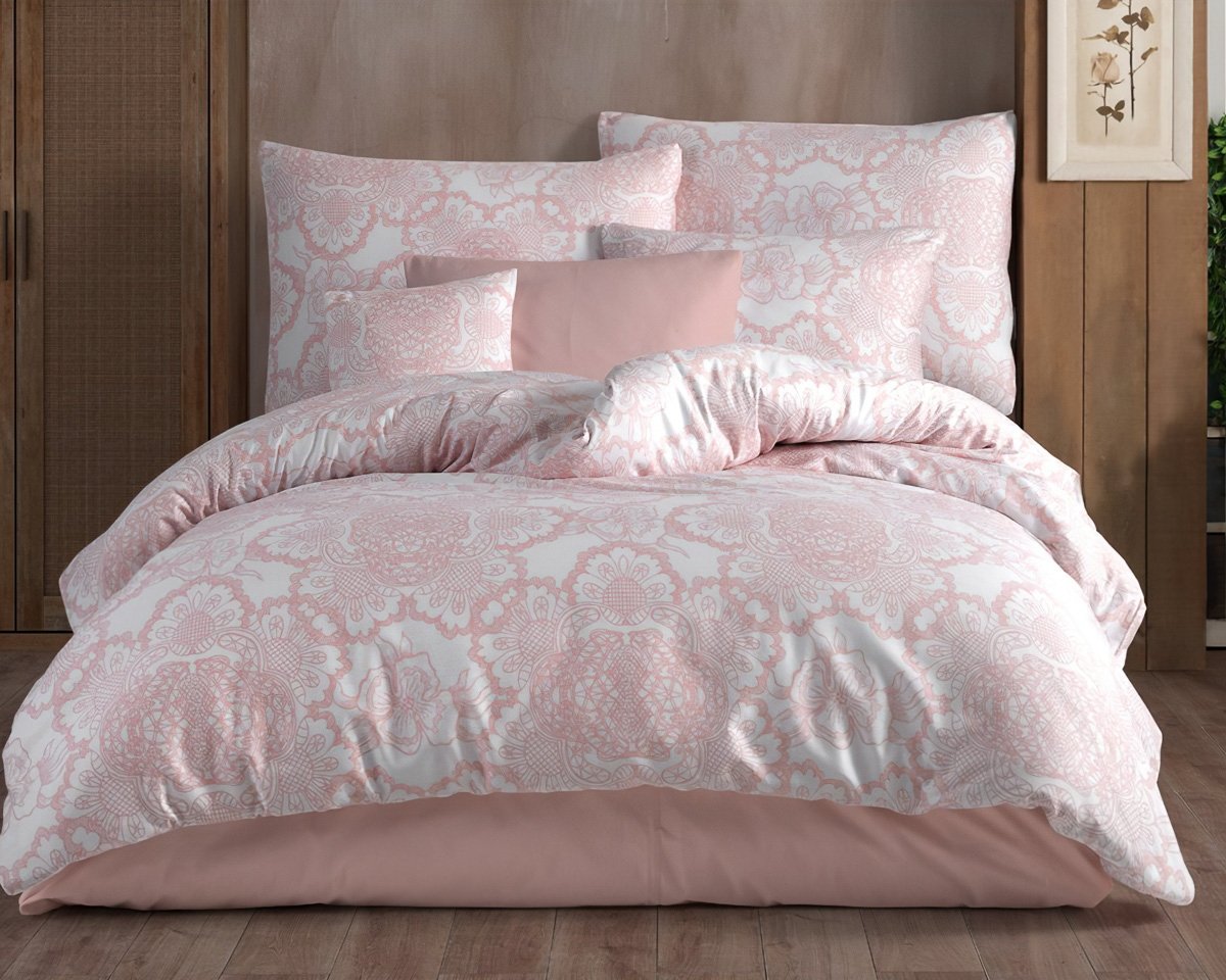 TipTrade s.r.o. Bavlněné povlečení Lisle Růžové Varianta: Velikost: 140x200 + 70x90 cm