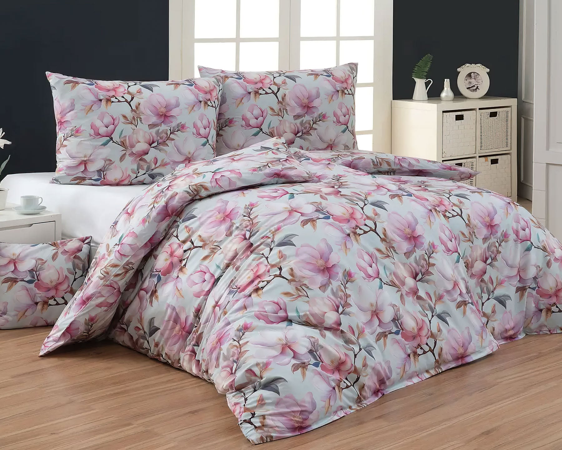 Matějovský Povlečení PINKIE, magnolie, růžové, bavlna hladká, digitál, 140x220cm + 70x90cm