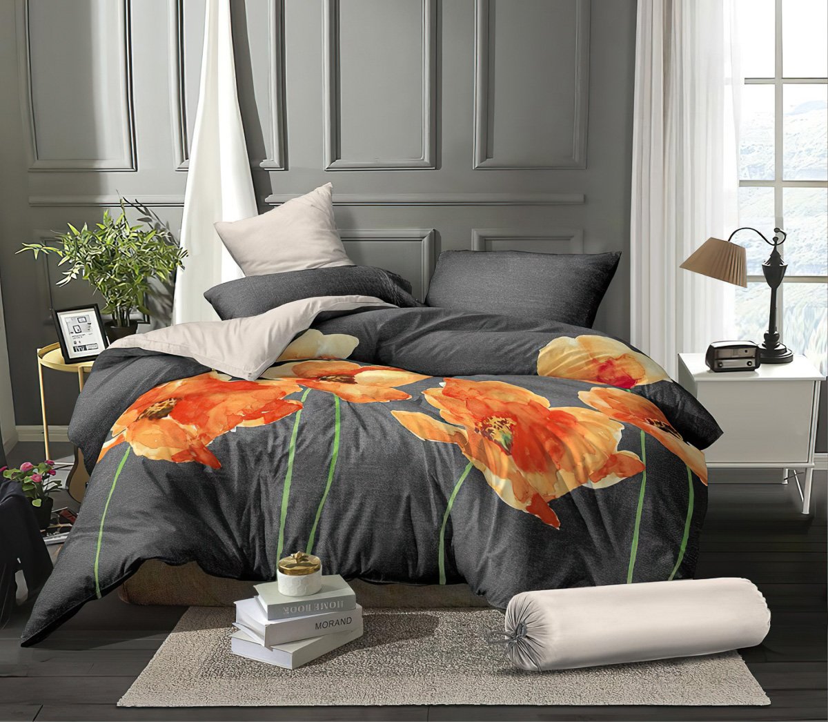 Svitap Povlečení mikroflanel Vlčí máky Varianta: Povlečení mikroflanel Vlčí máky 140x200, 70x90 cm