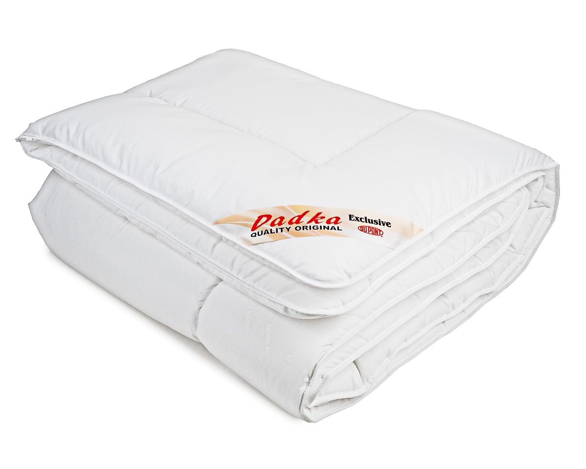 Dadka Celoroční prošívaná antibakteriální přikrývka Dadka EXCLUSIVE SILVER z dutého vlákna, bílá, 135x220cm, 2100g