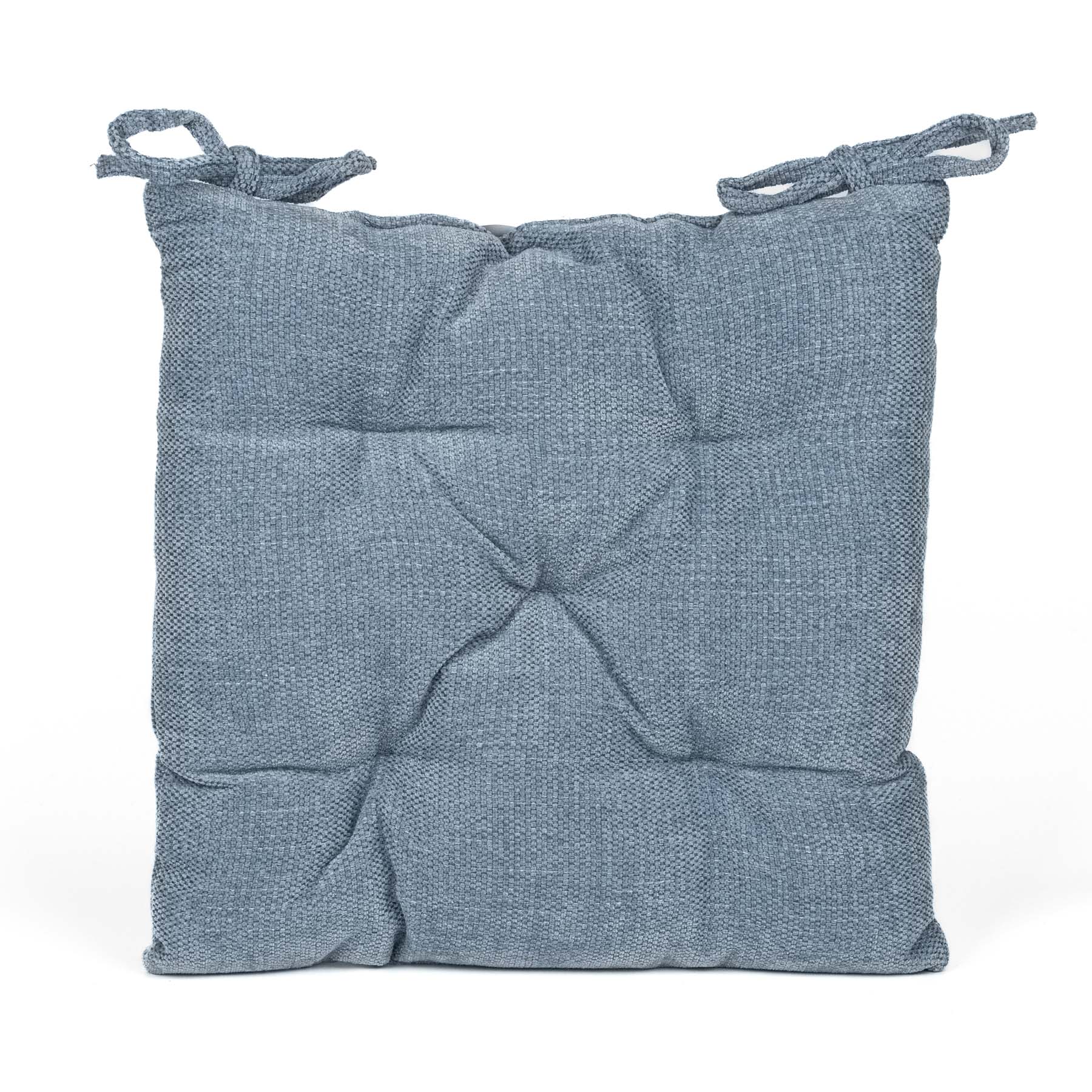 Avax Prošívaný sedák 155963 B, žinýlka, modrý, čtverec 40x40cm