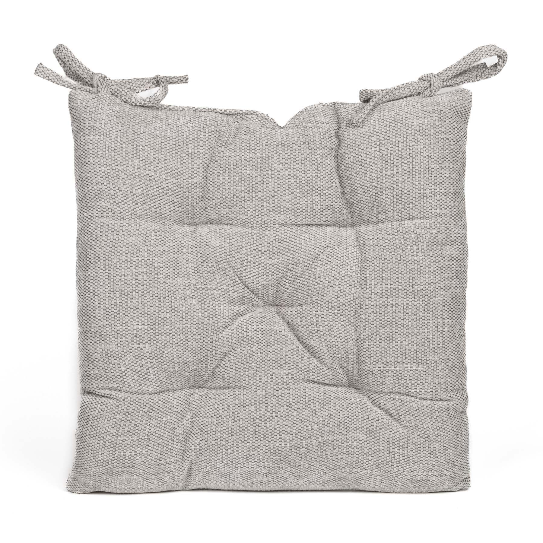 Avax Prošívaný sedák 155963 C, žinýlka, světle šedý, čtverec 40x40cm