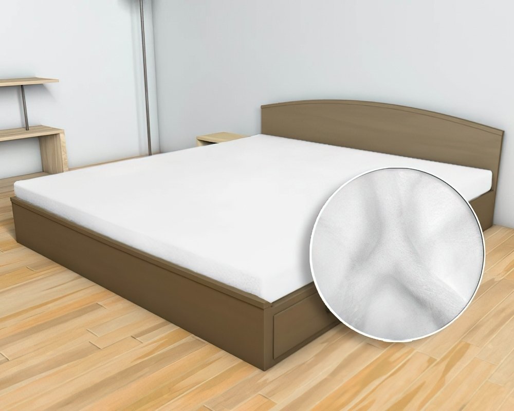 Dětské prostěradlo MIKROFLANEL SLEEP WELL 60x120cm do postýlky, bílé