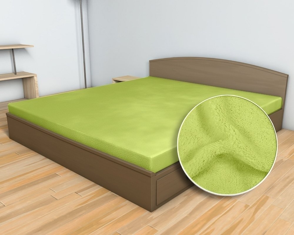 Svitap Prostěradlo mikroflanel pistáciové Varianta: Prostěradlo mikroflanel pistáciové 90x200x20 cm