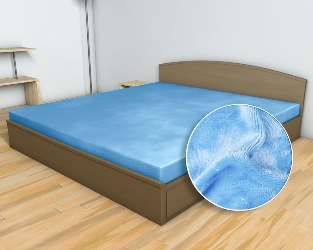 SLEEP WELL Dětské prostěradlo MIKROFLANEL SLEEP WELL 60x120cm do postýlky, světle modrá